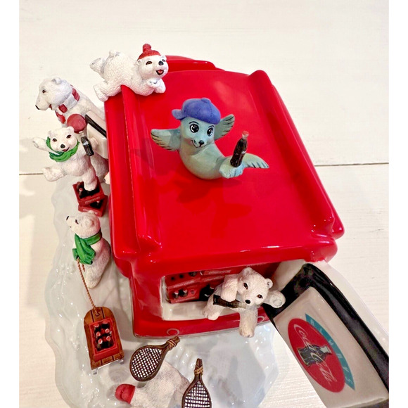 1998 Coca Cola Always Franklin Mint Wind Up Musical Motion Sculpture Truck-NICE! - Picture 8 of 13